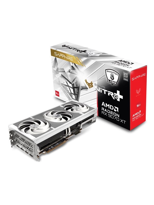 Sapphire Radeon RX 9070 XT PhantomLink Polar - 16GB GDDR6 RAM - Grafikkarte