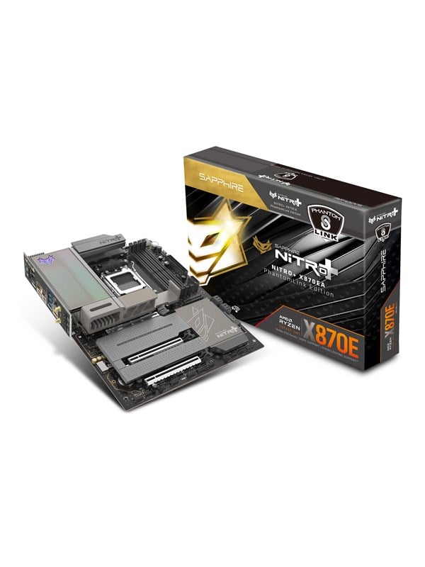 Image of Sapphire NITRO+ X870EA PhantomLink Mainboard - AMD X870E - AMD AM5 - DDR5 RAM - ATX
