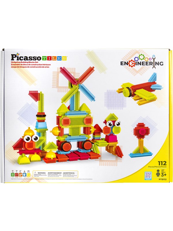 PicassoTiles Hedgehog Blocks, Bauset mit 41 Teilen
