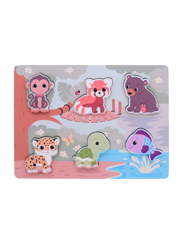 Jouco The Wildies Family feel and touch puzzle