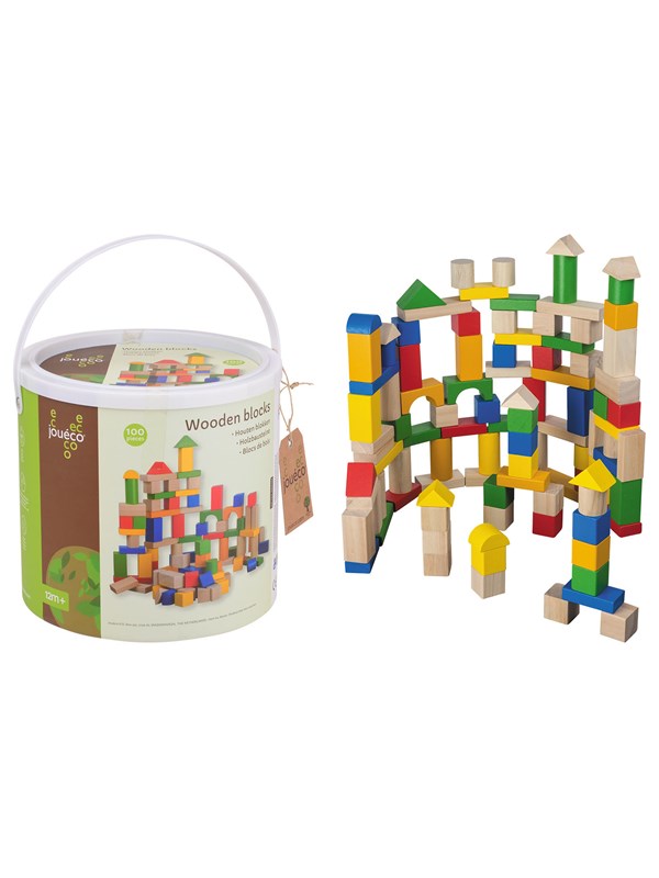 Jouco Wooden blocks 100 pcs