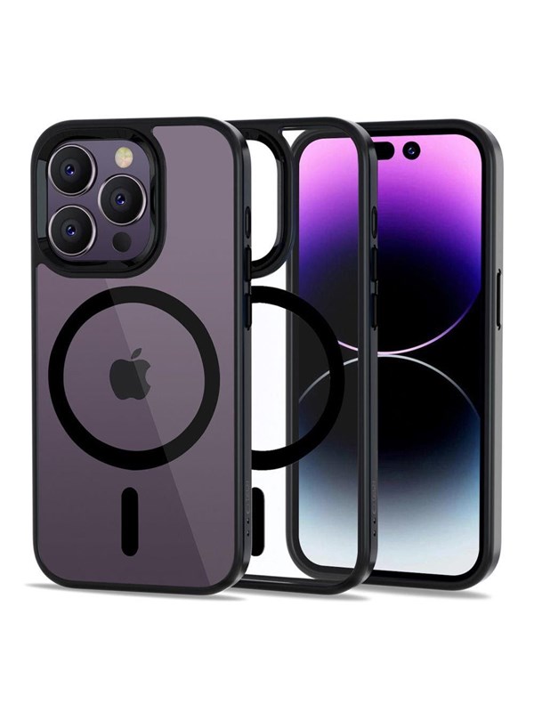 Image of Tech-Protect MagMat MagSafe Case for iPhone 14 Pro - Clear Black