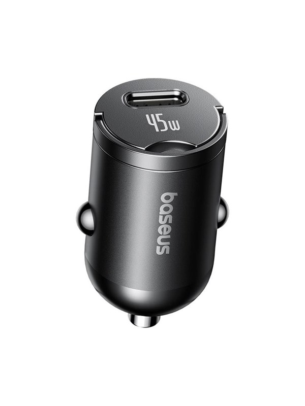 Baseus PrimeTrip VP2 45W USB-C Car Charger with 60W USB-C to USB-C 1m Cable - Black