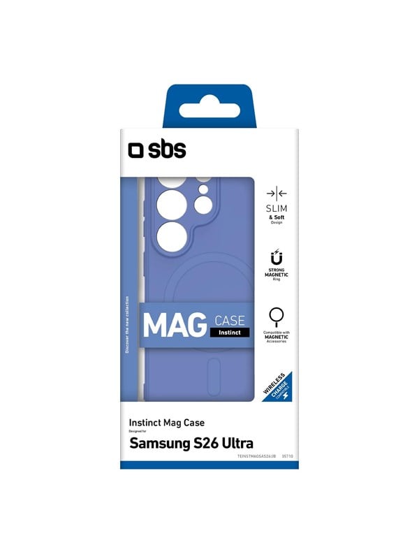 SBS Instinct Mag Case for Samsung Galaxy S26 Ultra Compatible with MagSafe - Blue