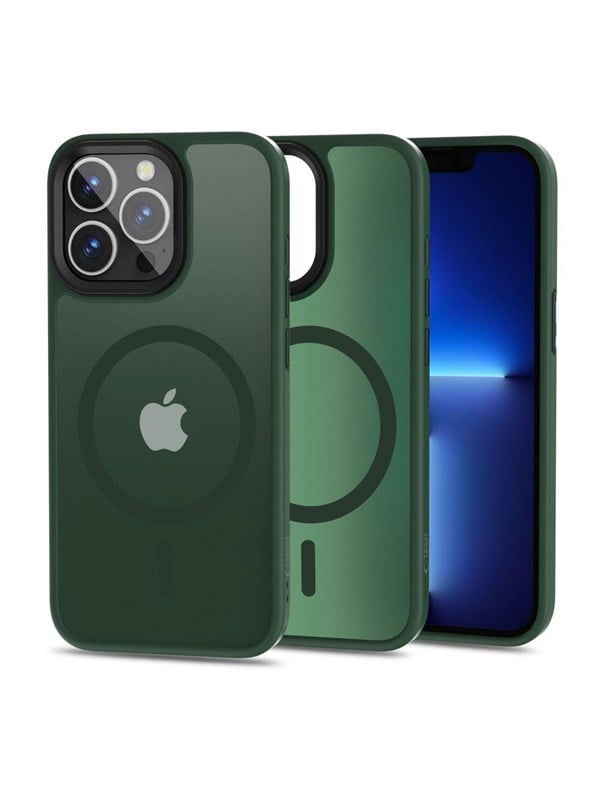 Tech-Protect MagMat MagSafe Case for iPhone 13 Pro - Matte Green
