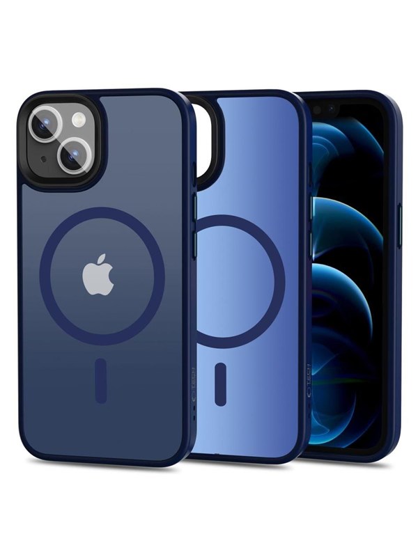 Tech-Protect MagMat MagSafe Case for iPhone 13 - Navy Matte