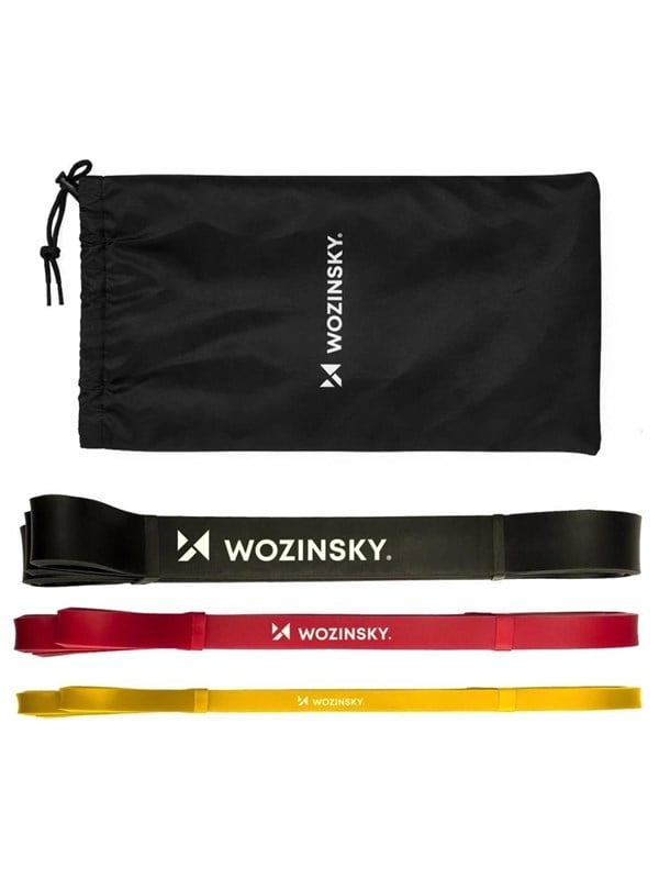 Wozinsky WGO-3 latex resistance bands - 3 pcs.