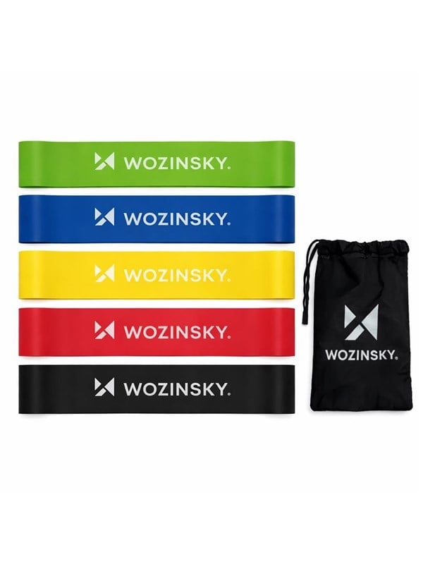 Wozinsky WGO-5 latex resistance bands - 5 pcs.