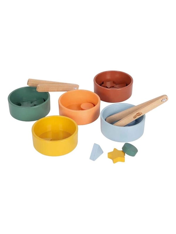 Small Foot - Wooden Montessori Sorting Game with Pliers