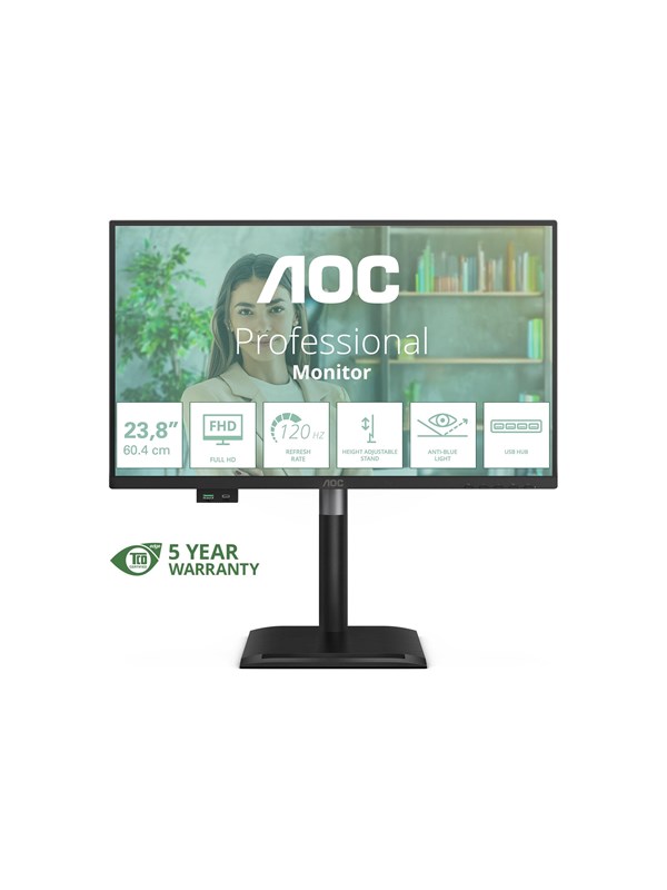 Image of 24" AOC 24P4U - LED monitor - Full HD (1080p) - 24"