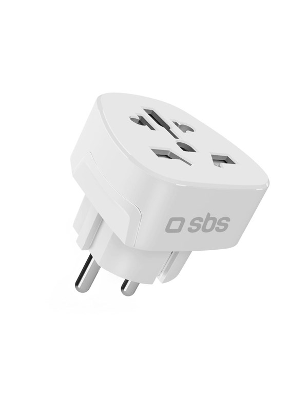 SBS Shucko/EU Travel Adapter - Universal - White