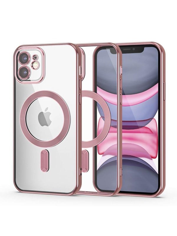 Tech-Protect MagShine Line MagSafe Case for iPhone 11 - Pink