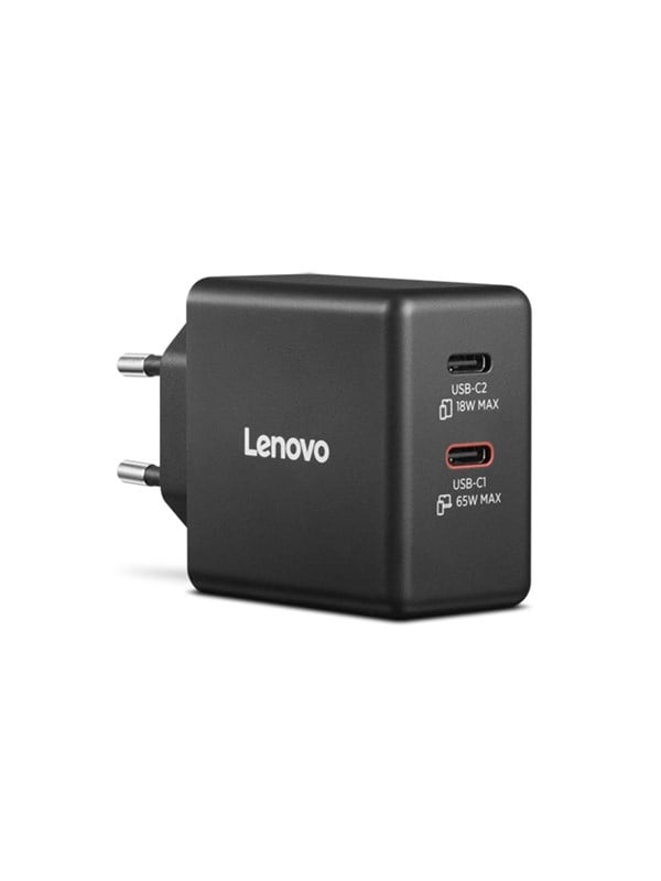 Image of Lenovo Dual USB-C 65W GaN Charger