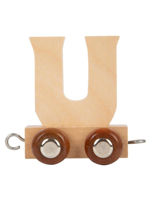 Small Foot - Wooden Letter Train - U - 12 pieces