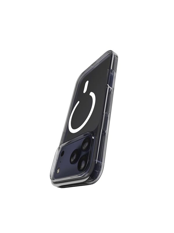 Puro Impact Clear D3O TPU+PC Case Compatible with MagSafe for iPhone 17 Pro Max - Transparent