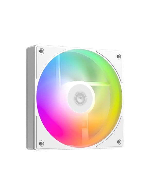ID-Cooling AS-120 ARGB Reverse - Gehäuselüfter - 120mm - Weiß mit RGB-Beleuchtung