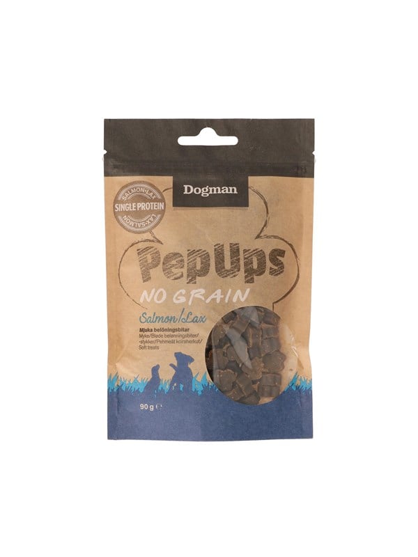 Dogman Pep Ups getreidefreie Lachs-Hundesnacks 90 g