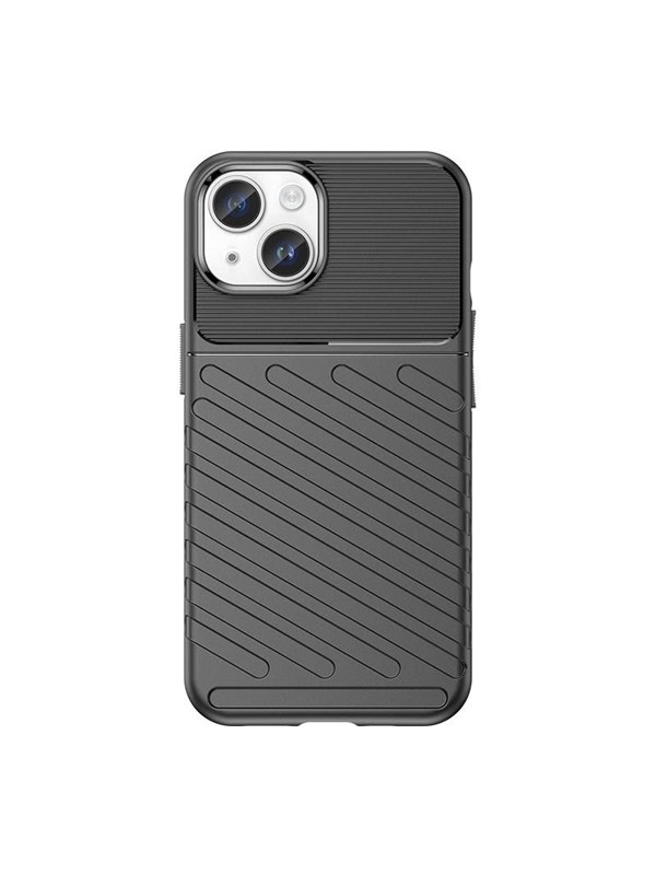Hurtel Armored iPhone 15 Plus Thunder Case - Black