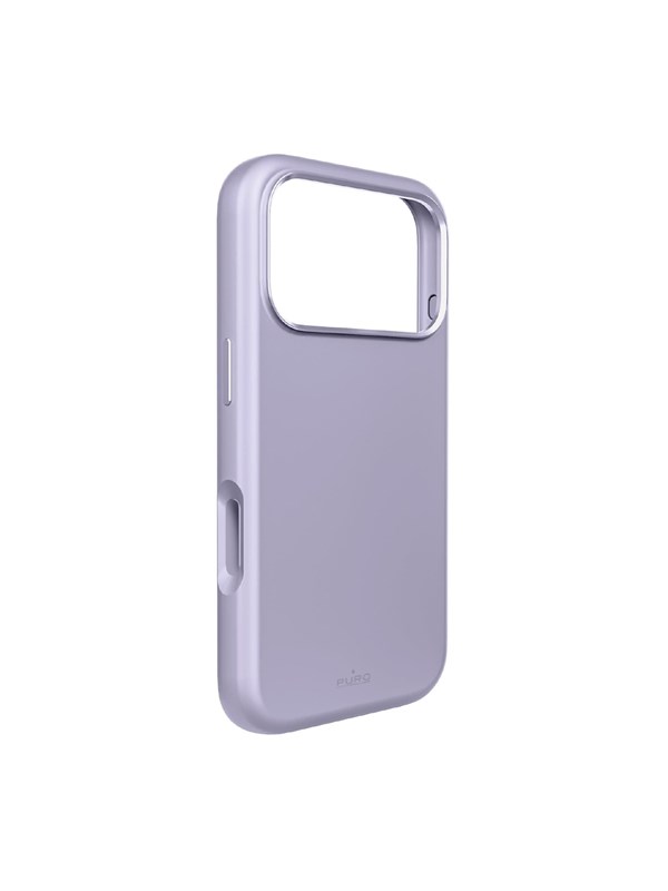 Puro Icon Mag Pro Liquid Silicone Case for iPhone 17 Pro MagSafe Compatible with Camera Protection and Aluminum Buttons - Pink