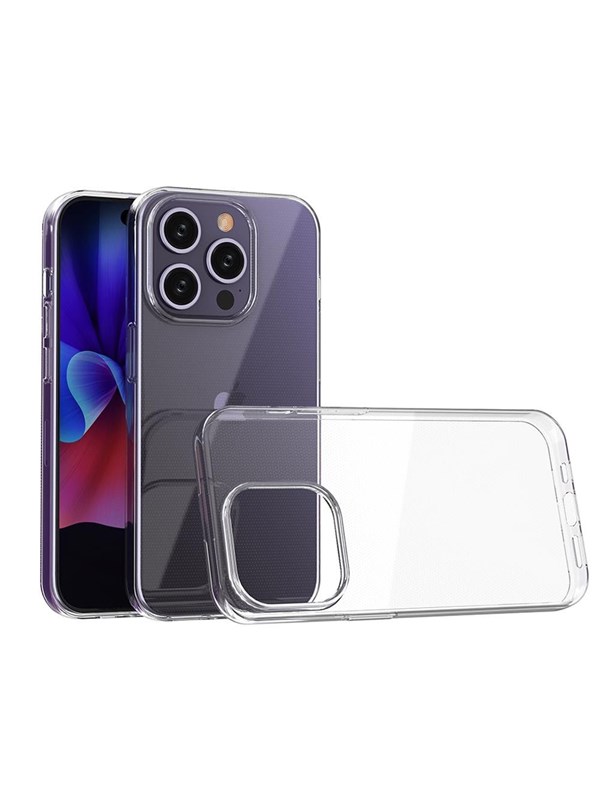 Hurtel iPhone 15 Pro Case from the Ultra Clear Series in Transparent Color