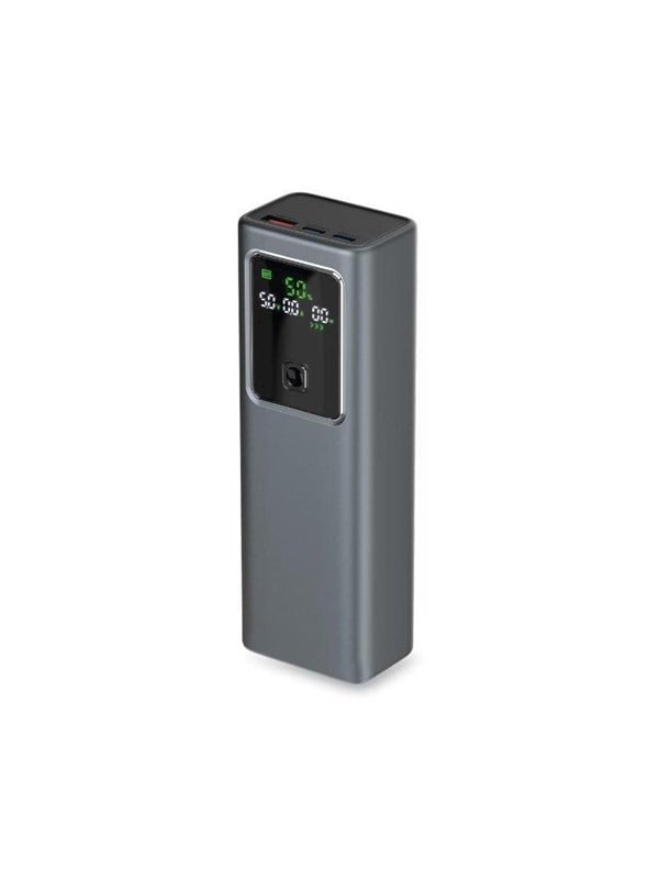 SBS Powerbank 20000mAh PD 100W with LCD display - gray Powerbank (Akku) - Grau - 20000 mAh