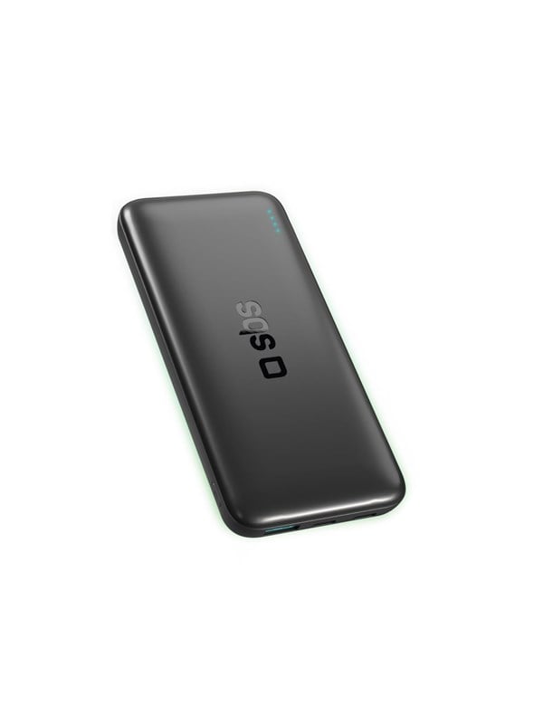 SBS Infinity Power Bank 10000mAh 10W LiFePo? USB-A USB-C - Black Powerbank (Akku) - schwarz - 10000 mAh
