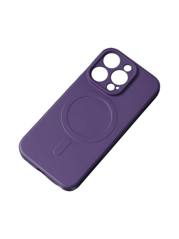 Hurtel MagSafe Compatible Silicone Case for iPhone 15 Pro Silicone Case - Purple