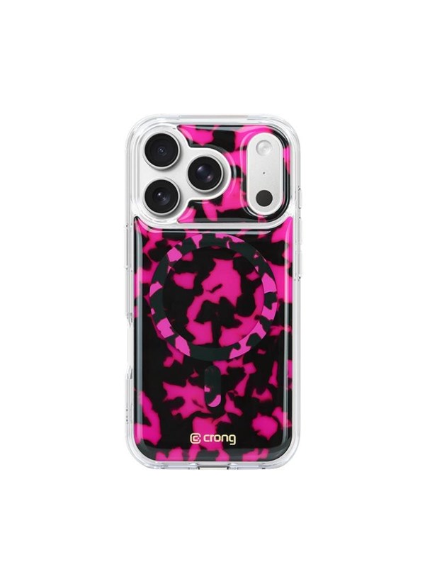 CRONG MagSafe Case for iPhone 17 Pro - Pink Tortoise