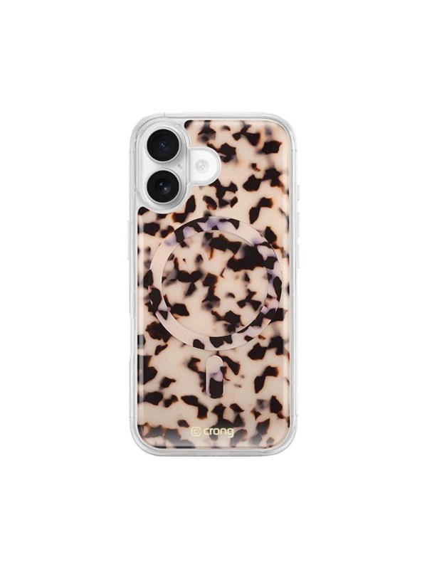 CRONG Deluxe MAG Cover - iPhone 17 MagSafe Case - Blonde Tortoise