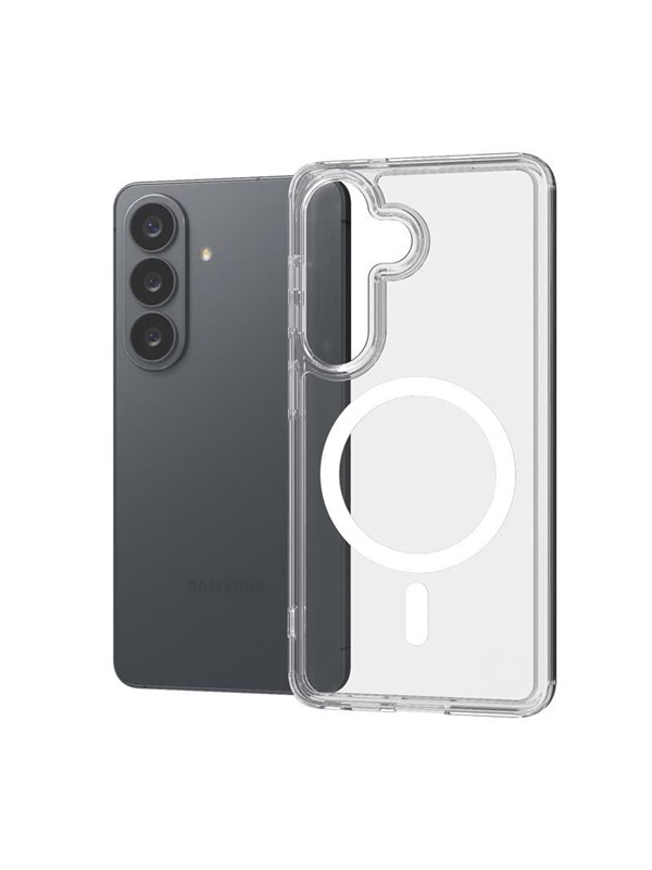 CRONG Hybrid Clear Magnetic - MagSafe Case for Samsung Galaxy S26 - Clear