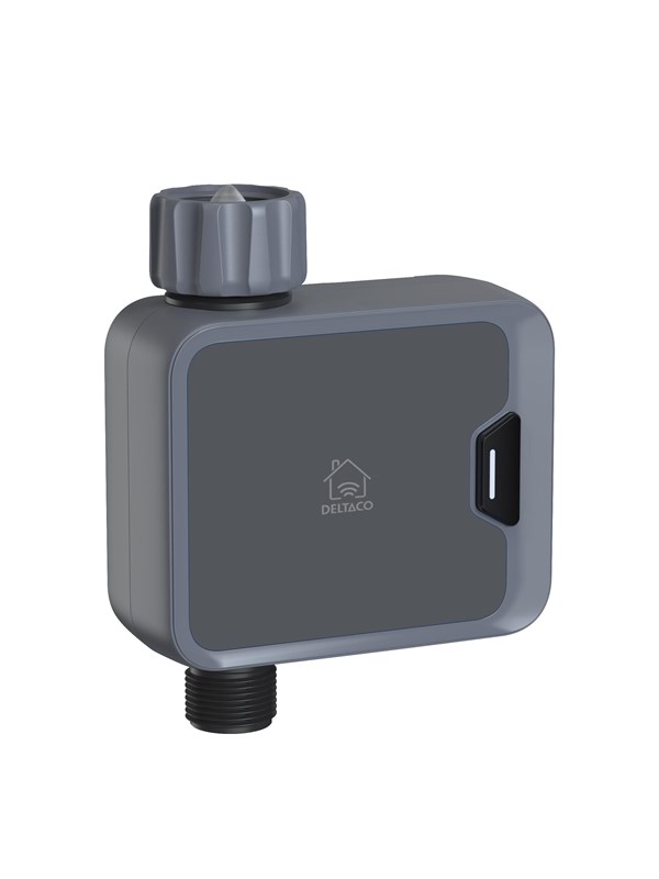 Deltaco SMART HOME WiFi Water Controller Battery-Powered IP54 Fits 1" 1/2" & 3/4" Taps