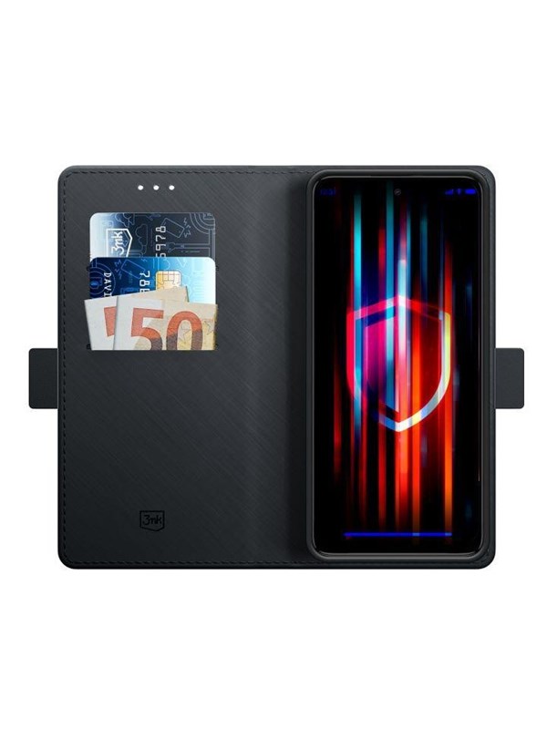 3mk Wallet Case for Motorola Moto G84 5G - Black