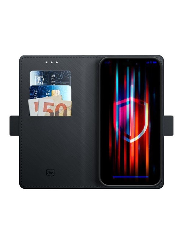 3mk Wallet Case for iPhone 14 Plus - Black
