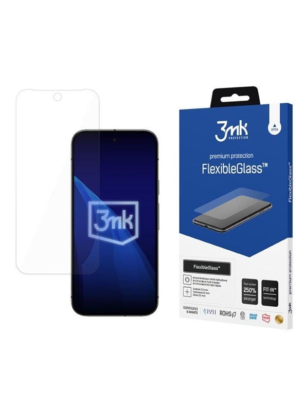 Image of 3mk Hybrid glass FlexibleGlass on Google pixel 9A