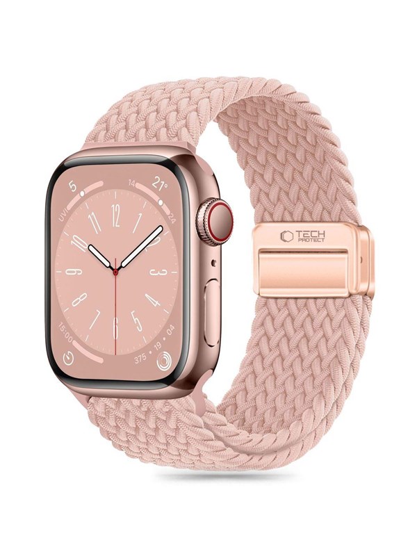 Tech-Protect Nylonmag Strap for Apple Watch 4 / 5 / 6 / 7 / 8 / 9 / SE / Ultra 1 / 2 (42 / 44 / 45 / 49 mm) - Pink