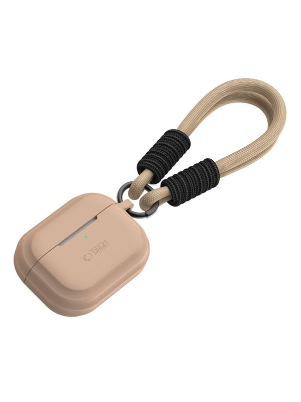 Tech-Protect Silicone Rope Case for Apple AirPods Pro 1/2 - Light Brown
