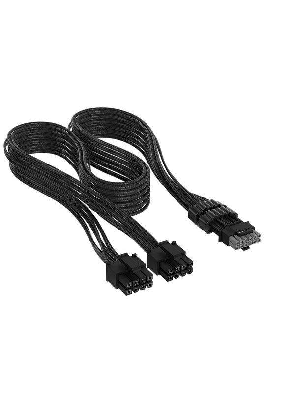 Corsair Elite Premium Individually Sleeved 2x 8-Pin to PCIe 12V-2x6 600W (Type 4) - Schwarz