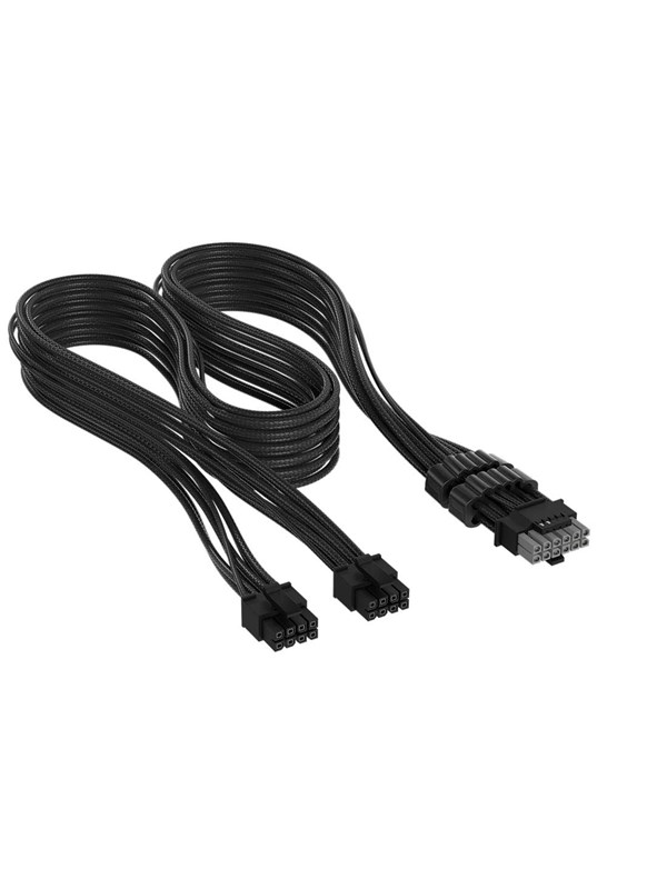 Corsair Elite Premium Individually Sleeved 2x 8-Pin to PCIe 12V-2x6 600W (Type 5) - Schwarz