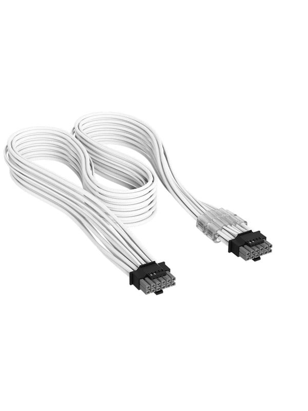 Corsair Elite Premium Individually Sleeved PCIe 12V-2x6 to PCIe 12V-2x6 600W (Universal) - Weiß