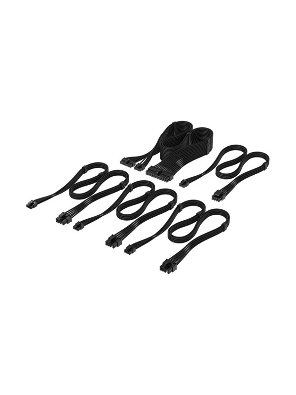 Corsair Elite Premium Individually Sleeved Type-5 PSU Cables Starter Kit Type 5 - Schwarz