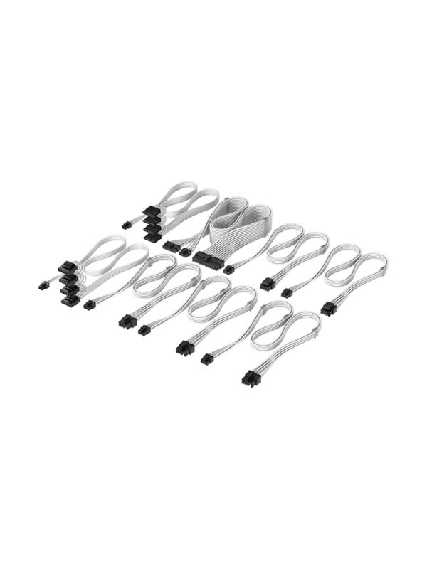 Corsair Elite Premium Individually Sleeved Type-5 PSU Cables Pro Kit - Wei