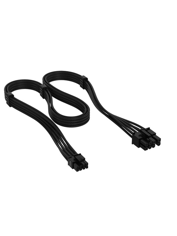 Corsair Elite Premium Individually Sleeved PCIe Cable 8-pin (6+2 Split) Cable Type 5 - Schwarz