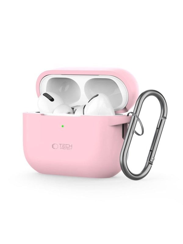 Tech-Protect Silicone Hook Case for Apple AirPods Pro 1/2 - Pink