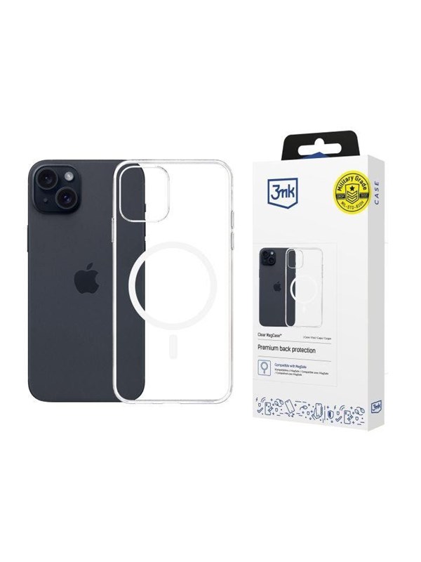 Image of 3mk Clear MagCase for Apple iPhone 15 - transparent