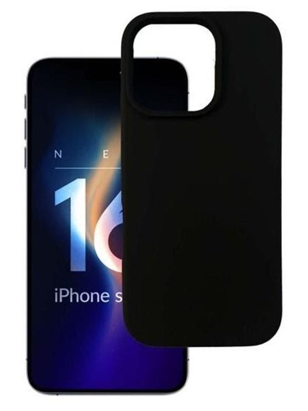 3mk Silicone Case for iPhone 16 Pro Max - Black