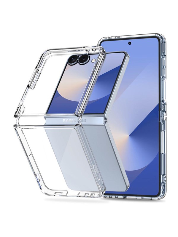 Tech-Protect FlexAir Hybrid Case for Samsung Galaxy Z Flip 7 - Transparent