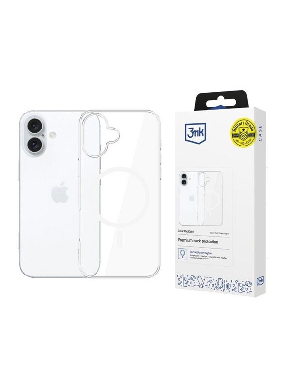 Image of 3mk Clear MagCase for Apple iPhone 16 - transparent