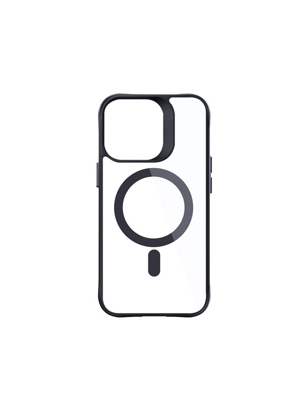Image of 3mk Satin Armor MagCase with MagSafe for iPhone 14 Pro Max - Clear with Black Frame