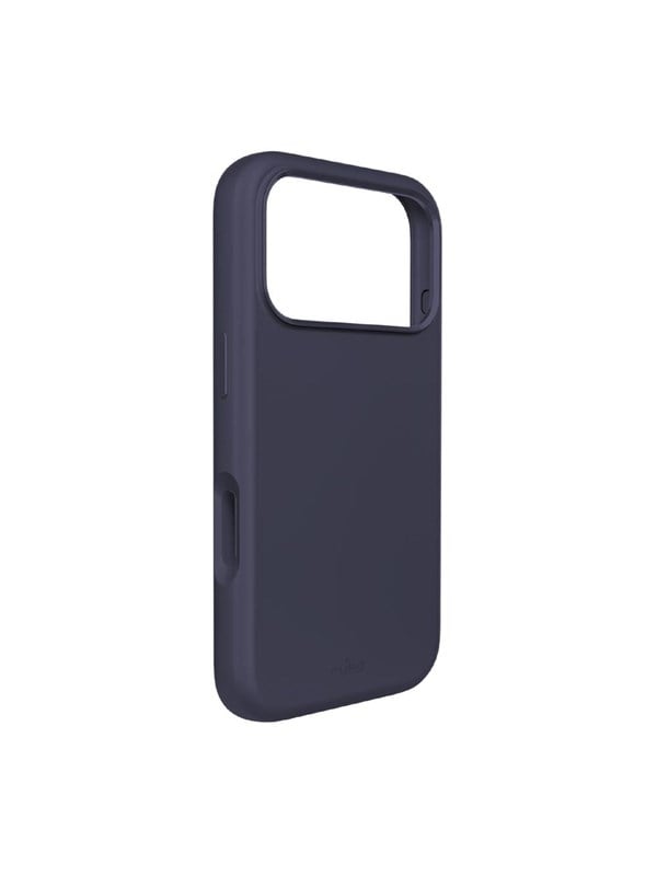 Puro Icon Mag Pro Liquid Silicone Case for iPhone 17 Pro MagSafe Compatible with Camera Protection and Aluminum Buttons - Dark Blue