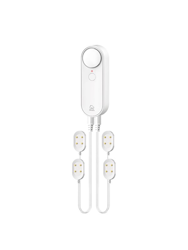 Deltaco SMART HOME Water leakage sensor, 2 x cables attached with total 4 sensors